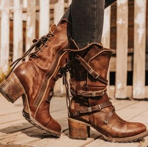 Freebird by Steven Rustic Brown Cora Boots